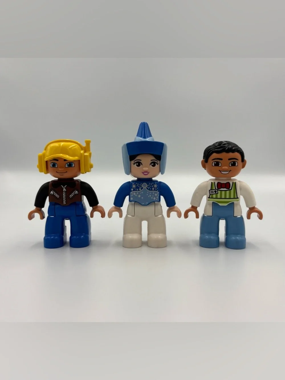 Lego Duplo Minifigure Lot- Airport Worker Pilot Male Worker Princess Godmother - Picture 1 of 13